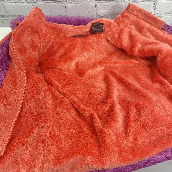 Snoozu Hooded Puffer Purple Girls Jacket Outerwear - Picture 6 of 9